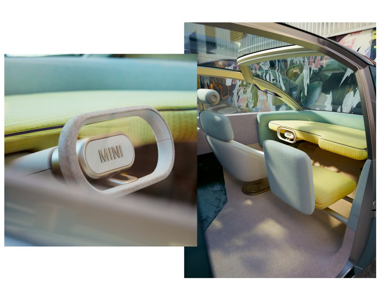 mini urbanaut - steering wheel and seats